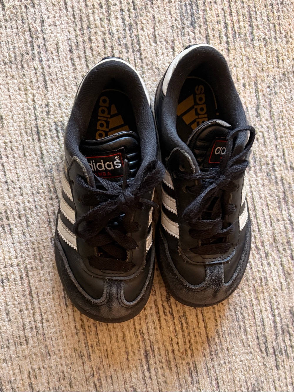 adidas Black and White Kids Sambas